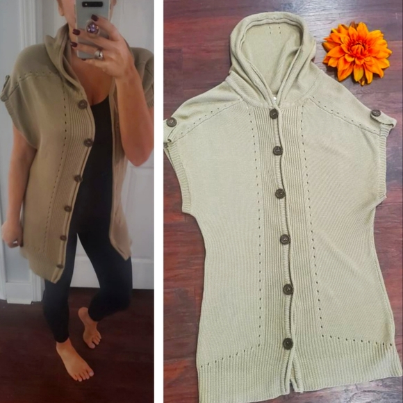 Renee C. Sweaters Short Sleeve Button Cardigan Poshmark